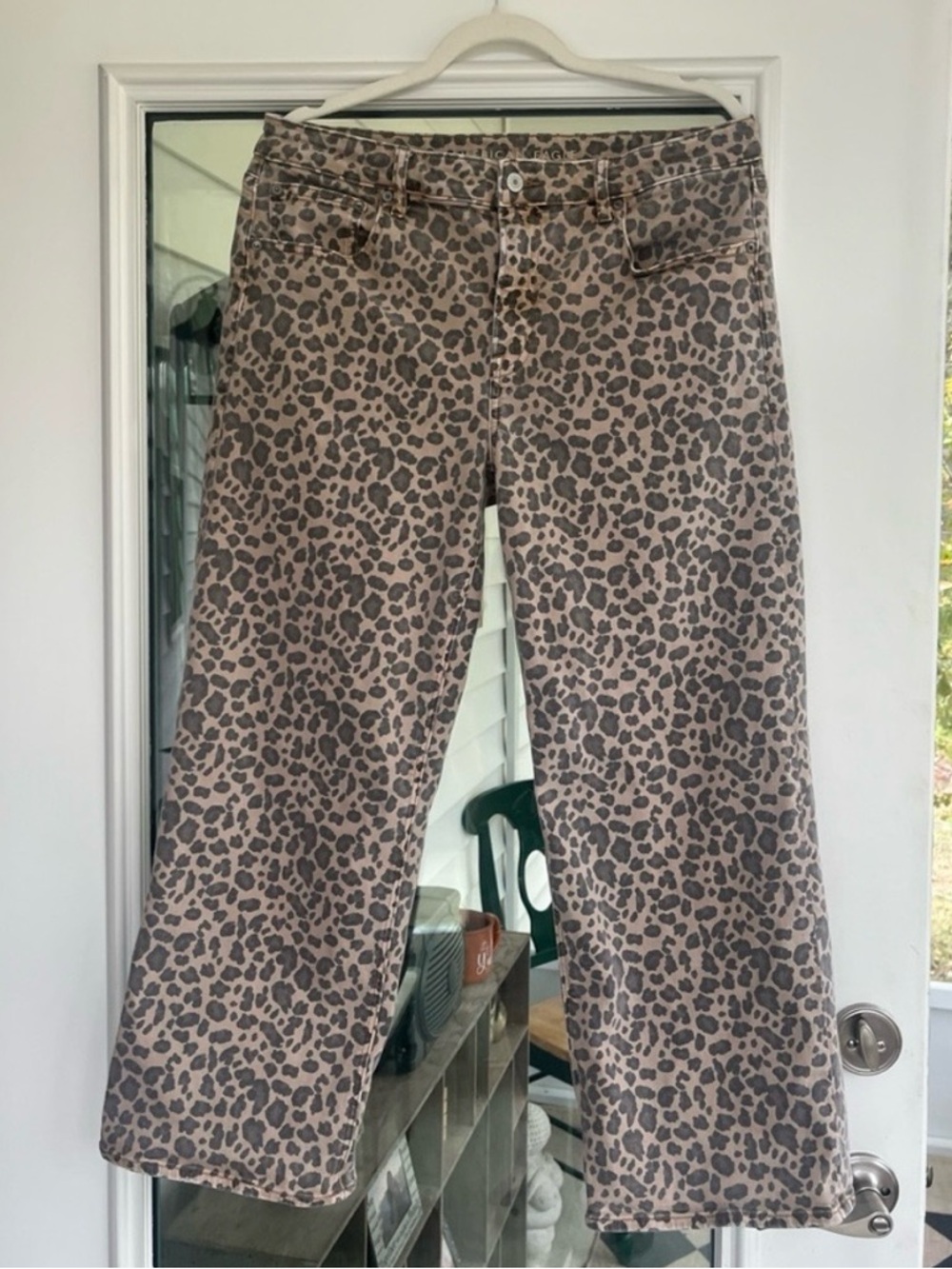 American Eagle Outfitters Leopard Print, Stovepipe Fit, Ankle Pants | Size 12